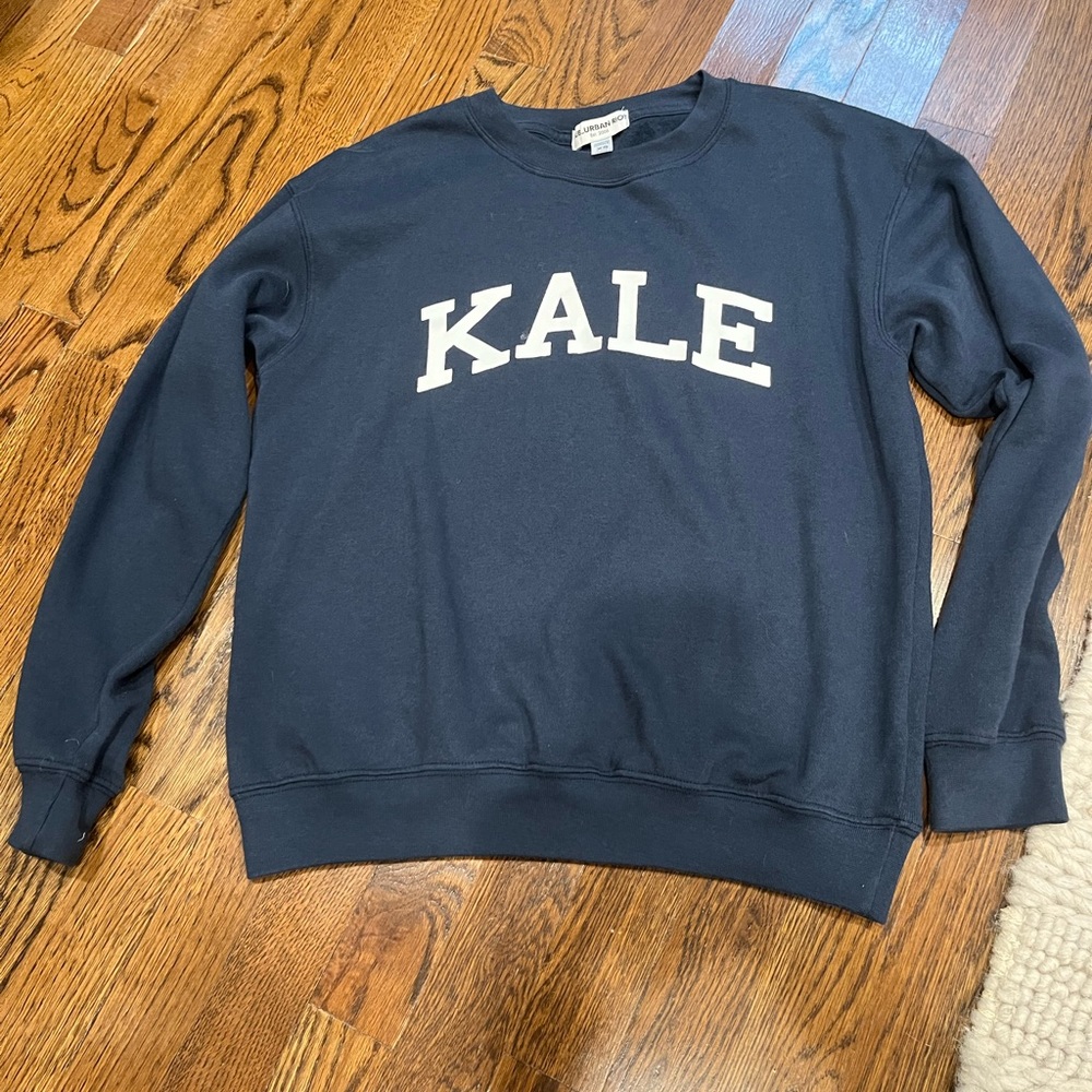 Very preppy kale sweatshirt!